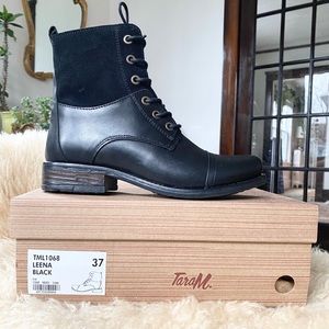Tara M Leena Combat boots 6/6.5 37 Superb Comfort